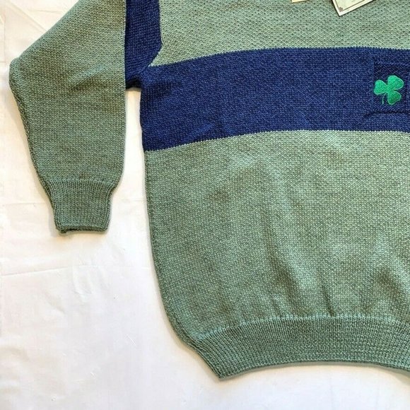 NWT Vintage Cladyknit Donegal Irish Sweater L Merino Wool Hand Finish Fisherman‎ - Picture 7 of 12